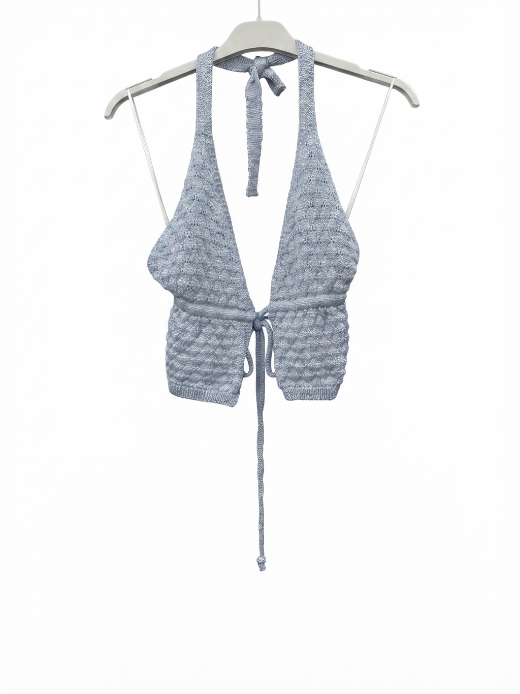 Top scollato con laccio