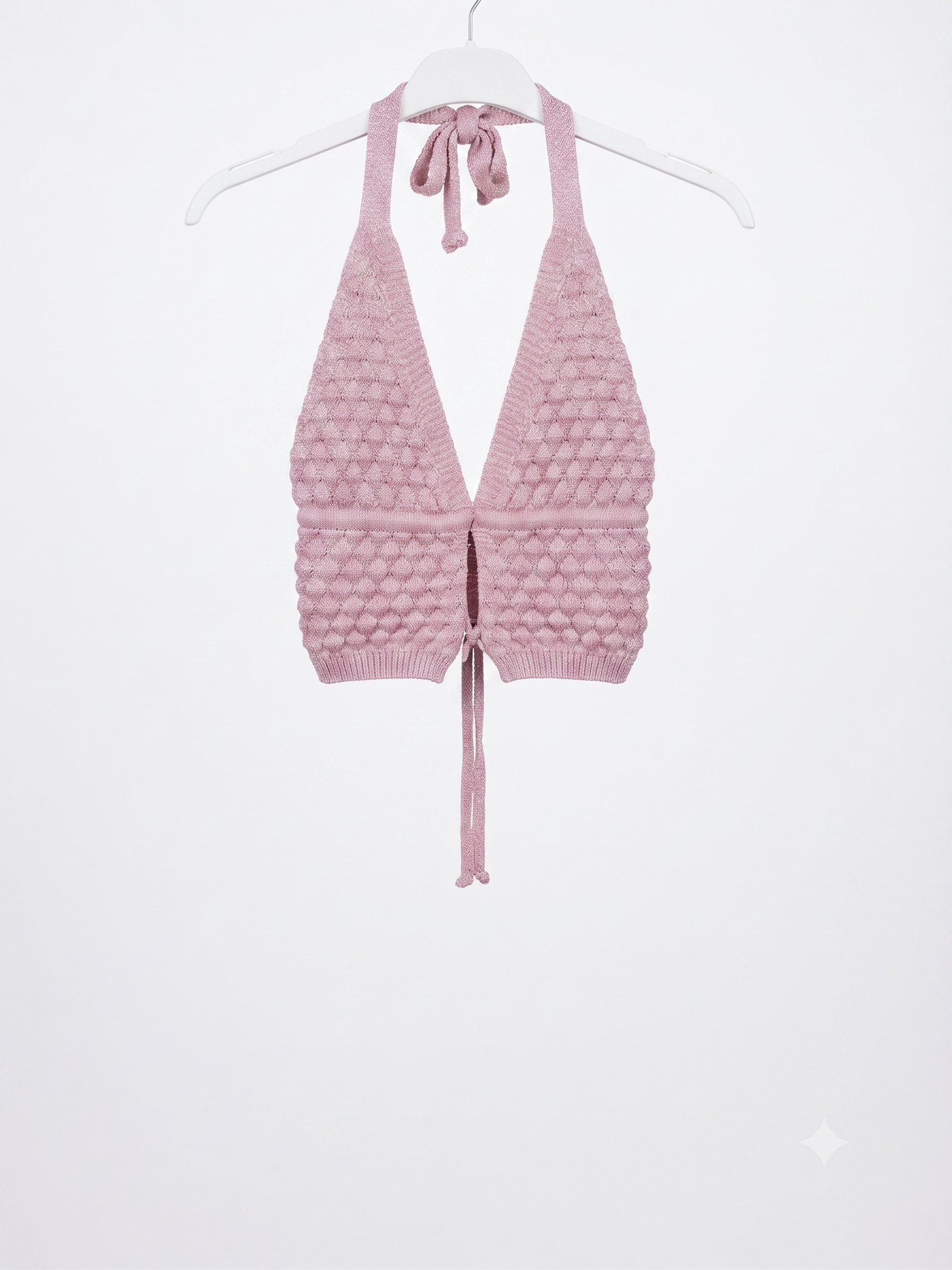 Top scollato con laccio
