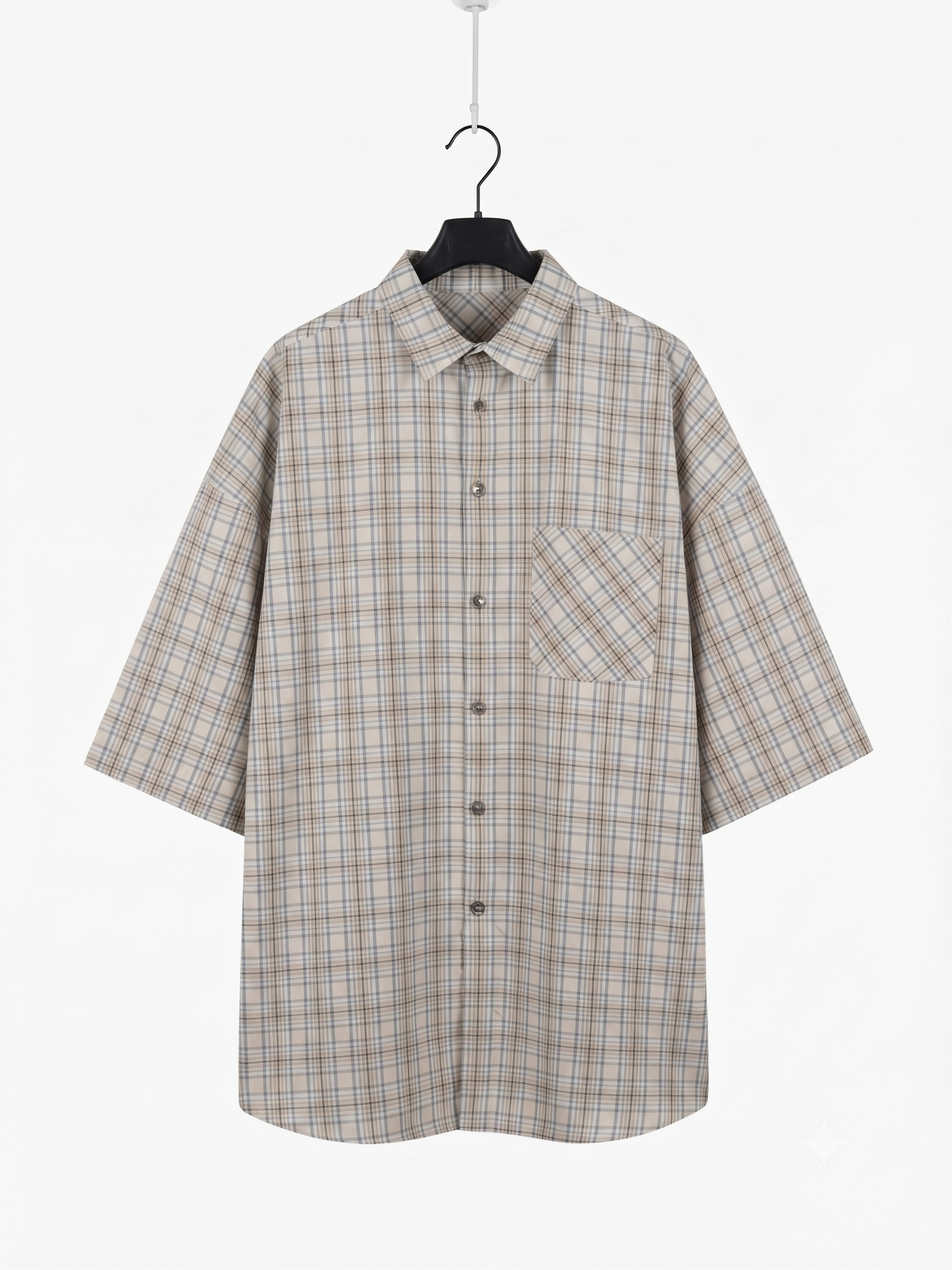 Camicia a quadri oversize