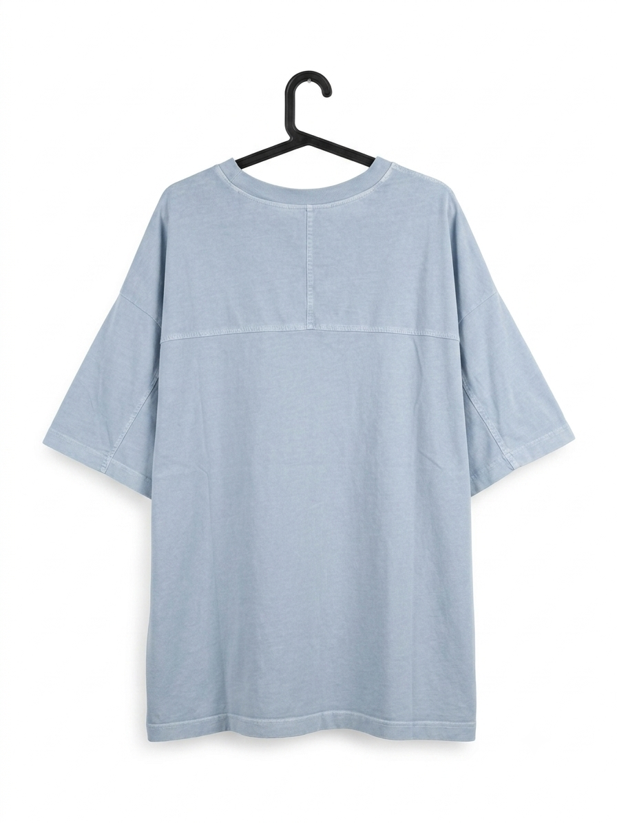 T-shirt oversize washed doppia cucitura