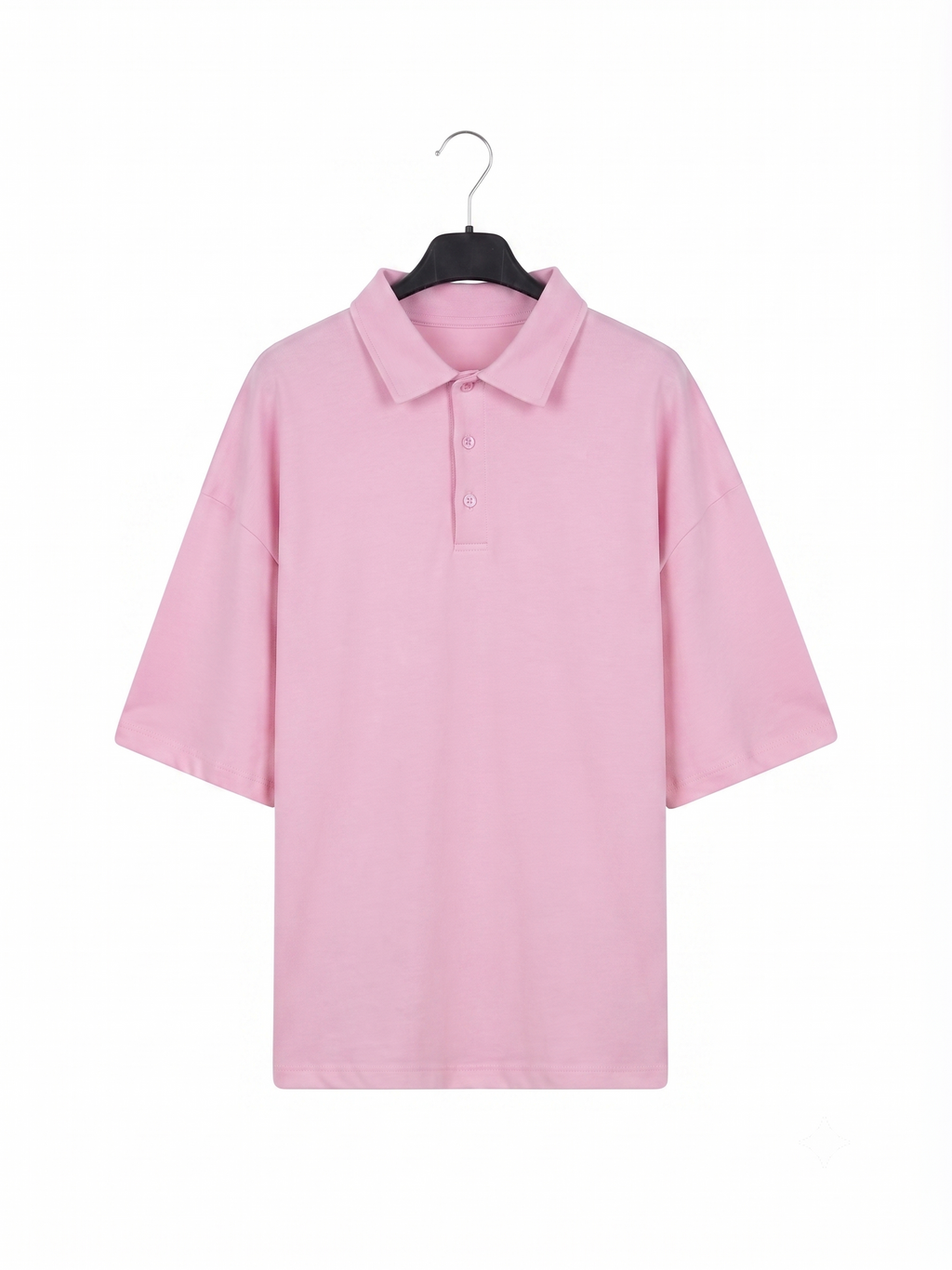 Polo oversize con bottoni