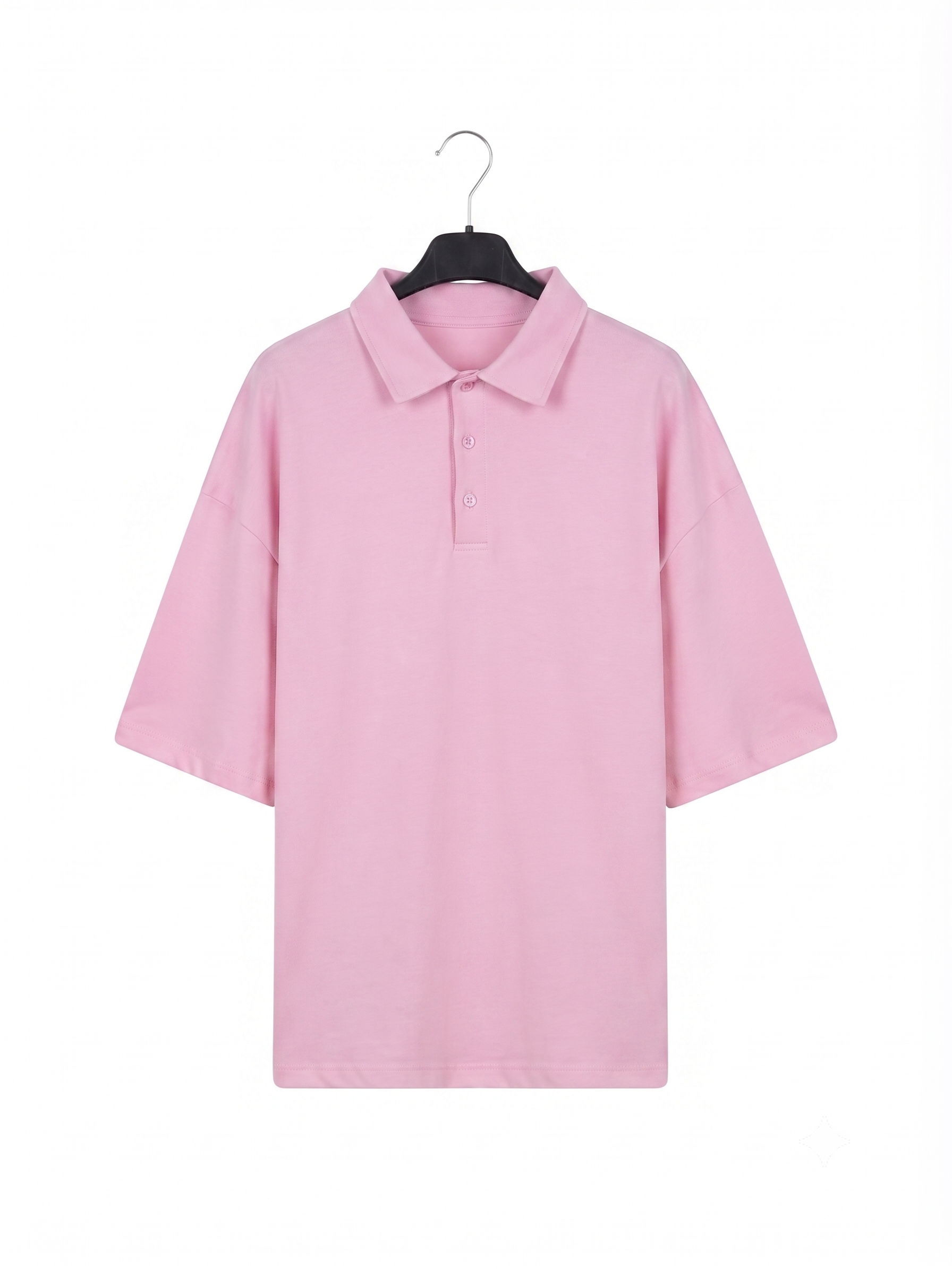 Polo oversize con bottoni