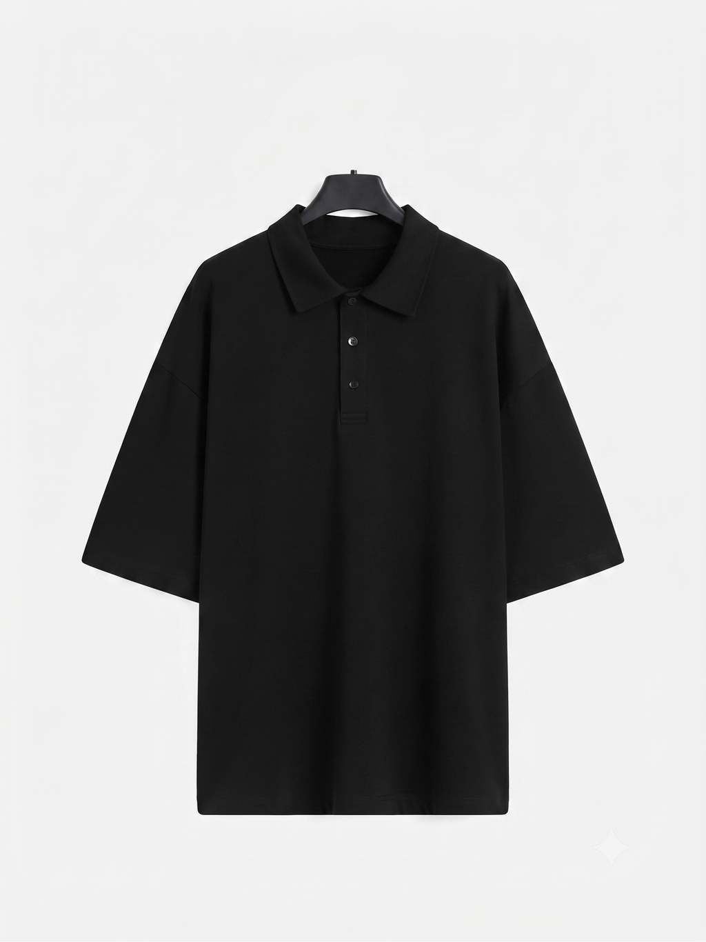 Polo oversize con bottoni