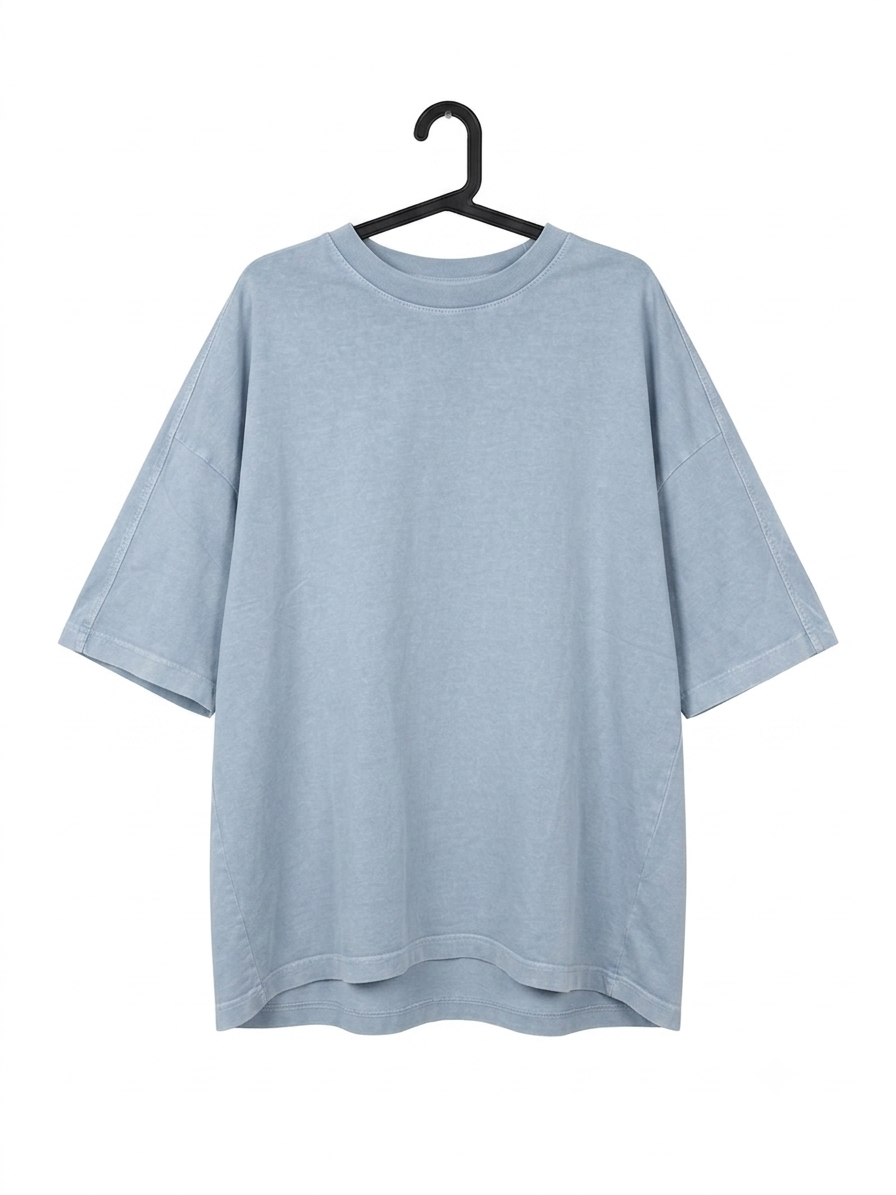 T-shirt oversize washed doppia cucitura